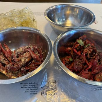 Crawfish Cafe - Coco loco on the left and thai basil on the right - Seafood Near Me - Cypress, Texas