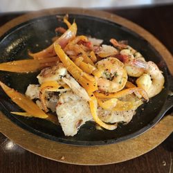 Caribbean Grill Cuban Restaurant - Grilled Cod topped with Shrimp