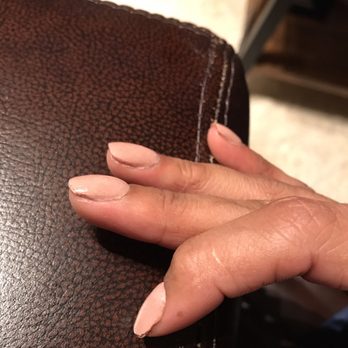 Fizz Nail Lounge - I got home from the nail salon 3 hours ago and this is what my nails look like. This place is pretty awful - Nail Salons Near Me - Houston, Texas Fizz Nail Lounge - I got home from the nail salon 3 hours ago and this is what my nails look like. This place is pretty awful - Nail Salons Near Me - Houston, Texas