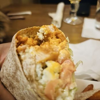 Wood-n-Tap - Close up of the Chicken Buffalo Wrap - American Near Me - Groton, Connecticut