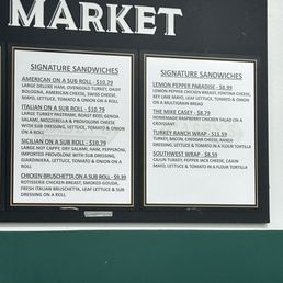 Menu. They also have a sandwich of the month