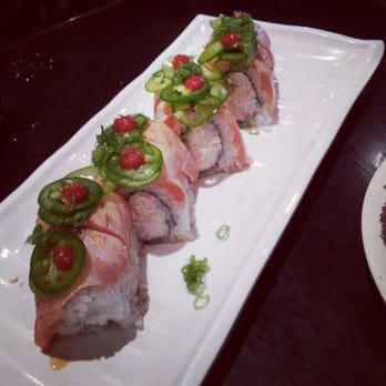 Omokase - I forgot the name but like most of them had imitation crab inside and tuna on top.  Too much rice and not enough flavor. - Sushi Bars Near Me - Rancho Cucamonga, California