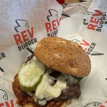 REV Burger - Smashburger with bacon jam - Burgers Near Me - Beverly, Massachusetts REV Burger - Smashburger with bacon jam - Burgers Near Me - Beverly, Massachusetts