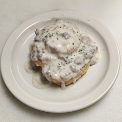 Sam's Spot - 1/2 order of homemade biscuits and sausage gravy