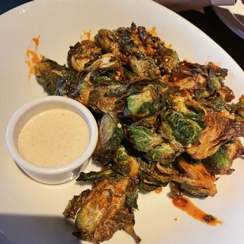 Yard House - Not Crispy Brussels Sprouts we left most of it - Vegetarian Near Me - San Diego, California