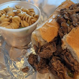 Hard to make cheese steaks look good...