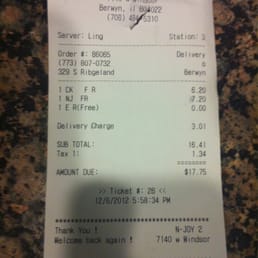 Not our order.