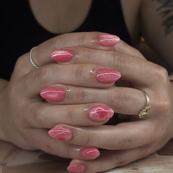 BB Nails and Spa - Cat eye manicure with hearts! - Nail Salons Near Me - Portland, Oregon BB Nails and Spa - Cat eye manicure with hearts! - Nail Salons Near Me - Portland, Oregon