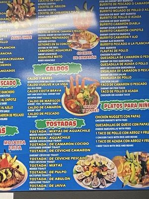 Menu photo 1 La Bocana Mariscos Pacoima, CA
