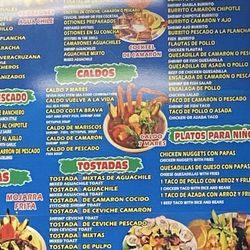 La Bocana Mariscos - The photo on the menu needs to be changed false advertising to the fullest