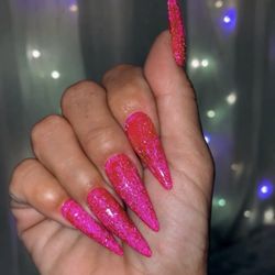 Nailed By April - Reflective glitter hot pink