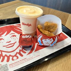 Wendy's - Nuggies and a orange creamsicle frosty.