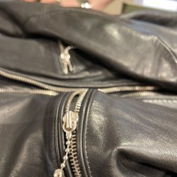 Hardware that is not original to the jacket