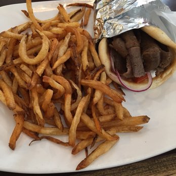 Brick House Diner - Hot lamb/beef gyro meat in a warm pita wrap with hand cut fries. - Diners Near Me - Midlothian, Virginia