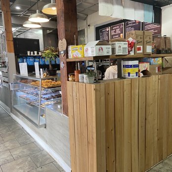 Babe's Doughnuts - Display, indoors, menu - Donuts Near Me - Tuscaloosa, Alabama