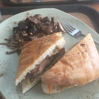 Tender Greens - Banh MI with mushrooms. Soup costs an extra $3 now. Without soup it comes to 13.63 with tax. - New American Near Me - Pasadena, California Tender Greens - Banh MI with mushrooms. Soup costs an extra $3 now. Without soup it comes to 13.63 with tax. - New American Near Me - Pasadena, California