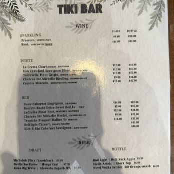 Aloha Tiki - Bar menu - Asian Fusion Near Me - Williamsburg, Virginia Aloha Tiki - Bar menu - Asian Fusion Near Me - Williamsburg, Virginia
