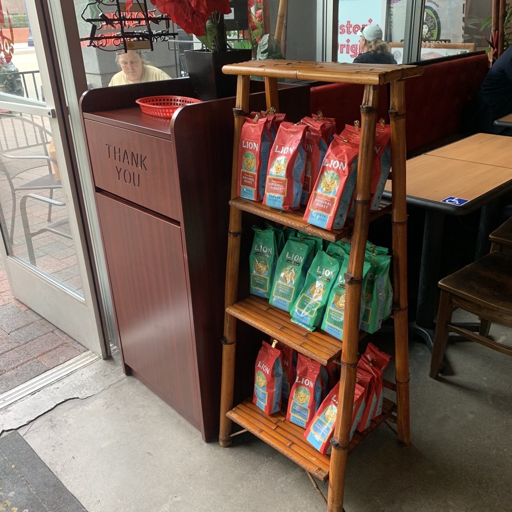 Lani Coffee - I thought the trash would say "mahalo" like in Hawaii lol - Coffee & Tea Near Me - San Diego, California