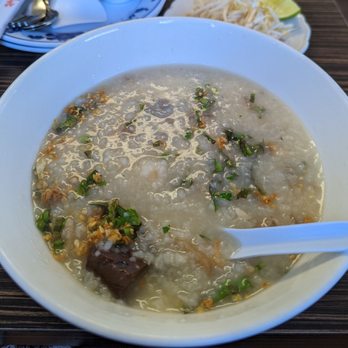 Koh Ruessei Restaurant - Pork Blood Porridge (babaw) - Cambodian Near Me - Long Beach, California Koh Ruessei Restaurant - Pork Blood Porridge (babaw) - Cambodian Near Me - Long Beach, California