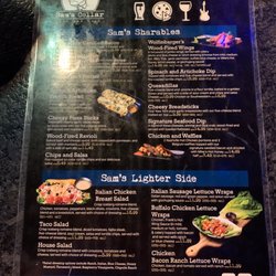 Sam's Cellar Bar and Oven - Menu