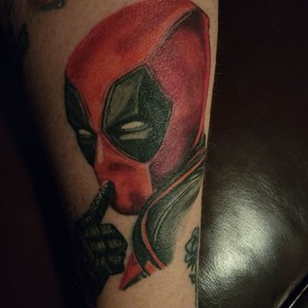 Black Anchor Collective - Deadpool done by Henry - Tattoo Near Me - Hesperia, California Black Anchor Collective - Deadpool done by Henry - Tattoo Near Me - Hesperia, California