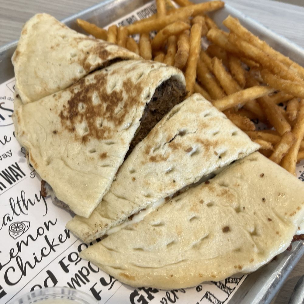 Santorini's - Beef melt - Greek Near Me - Riverton, Utah