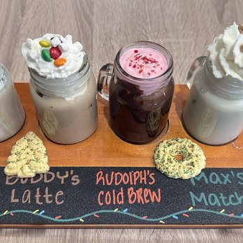 Valley Bistro - Another picture of the coffee flights during the Christmas season 2025 - Breakfast & Brunch Near Me - Enola, Pennsylvania