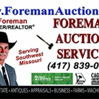 Foreman Auction Service - Auction Houses Near Me - Ash Grove, Missouri Foreman Auction Service - Auction Houses Near Me - Ash Grove, Missouri