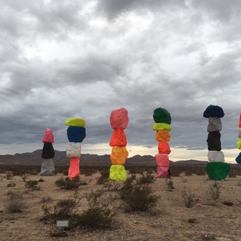 Seven Magic Mountains - Very cool - Public Art Near Me - Las Vegas, Nevada