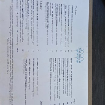 Four Marlins Oceanfront Dining - Menu - Seafood Near Me - Key West, Florida Four Marlins Oceanfront Dining - Menu - Seafood Near Me - Key West, Florida