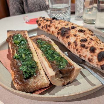 Walrus Rodeo - Bone Marrow. Smoked shallot soubise, parsley salsa verde. $24. - Italian Near Me - Miami, Florida Walrus Rodeo - Bone Marrow. Smoked shallot soubise, parsley salsa verde. $24. - Italian Near Me - Miami, Florida