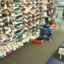Woodbridge Running Company - Shoe wall - Inside