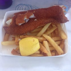 The Fish Centre - Cod fish and chips. The fish was slimy...