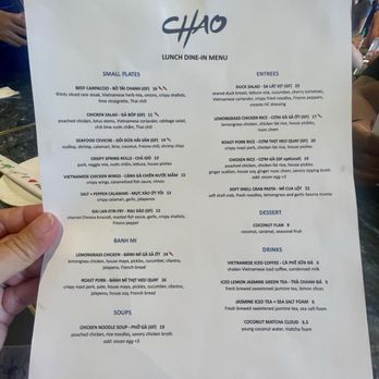 Chao - menu - Asian Fusion Near Me - Honolulu, Hawaii