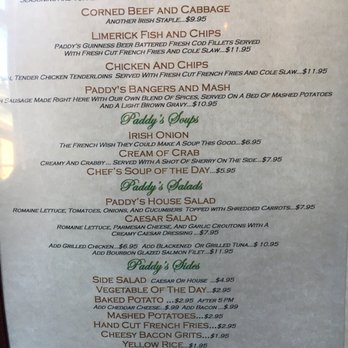 Paddy's Irish Pub - Paddy's menu - Irish Near Me - Charles Town, West Virginia Paddy's Irish Pub - Paddy's menu - Irish Near Me - Charles Town, West Virginia