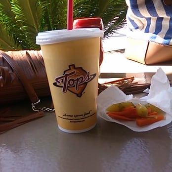 The Original Tops - Peppers & yummy pickled carrots, + HORCHATA! #yaass ;) - Burgers Near Me - Pasadena, California The Original Tops - Peppers & yummy pickled carrots, + HORCHATA! #yaass ;) - Burgers Near Me - Pasadena, California