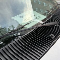SeniorCare EMS - A windshield with an out of service sign