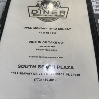 Dave's Diner - Diners Near Me - Fort Pierce, Florida