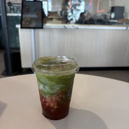 Iced Strawberry Matcha Latte Iced Strawberry Matcha Latte