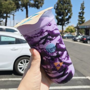 Kozan Tea House - Taro Wave - love the packaging - Desserts Near Me - Ontario, California