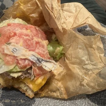 In-N-Out Burger - paper in my burger - Fast Food Near Me - Rancho Cucamonga, California