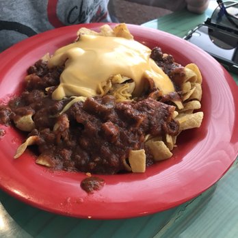 Pit Row Pit Stop - Frito pie like I've never seen it before. The girls ate this up and didn't leave a spot. - Diners Near Me - Livingston, Texas Pit Row Pit Stop - Frito pie like I've never seen it before. The girls ate this up and didn't leave a spot. - Diners Near Me - Livingston, Texas