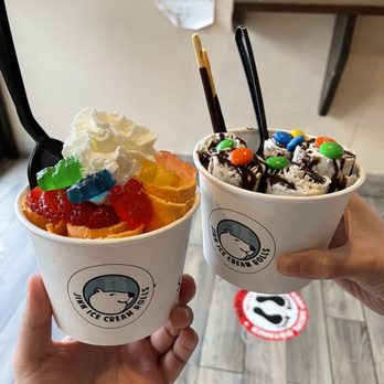 JINN Ice Cream Rolls - two bowls of ice cream - Ice Cream & Frozen Yogurt Near Me - Fort Lee, New Jersey JINN Ice Cream Rolls - two bowls of ice cream - Ice Cream & Frozen Yogurt Near Me - Fort Lee, New Jersey