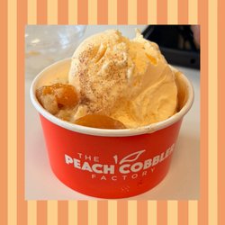 Peach Cobbler Factory - Tuscaloosa - Original Peach Cobbler with Vanilla Ice Cream.