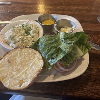 Murphy's Chophouse - Burger with cheese on a GF bun. - Steakhouses Near Me - Murphy, North Carolina Murphy's Chophouse - Burger with cheese on a GF bun. - Steakhouses Near Me - Murphy, North Carolina