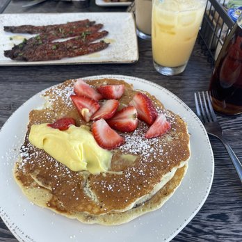 First Watch - Here's the Lemon Ricotta Pancakes I was telling you about.  Gorgeous - Breakfast & Brunch Near Me - Naples, Florida
