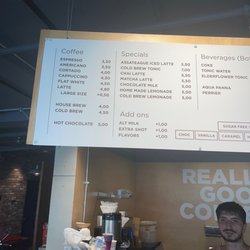 All Friends Speciality Coffee Shop - Menu