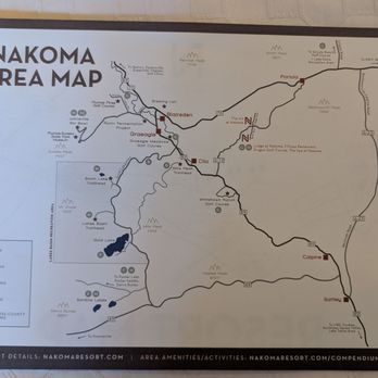 Nakoma Resort - Area map - Resorts Near Me - Clio, California