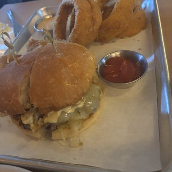 Good Company - green chile cheeseburger and onion rings - Cocktail Bars Near Me - St. Louis, Missouri Good Company - green chile cheeseburger and onion rings - Cocktail Bars Near Me - St. Louis, Missouri
