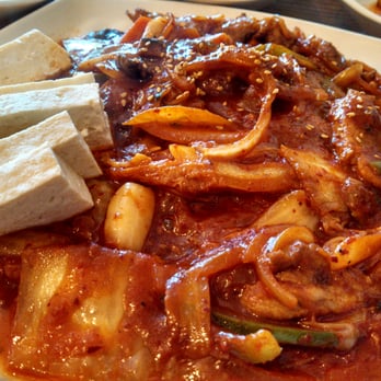 Koreana Authentic Restaurant - Do Boo Kimchi Bok Eum - Pork Fried Kimchi with tofu - Korean Near Me - Lexington, Kentucky